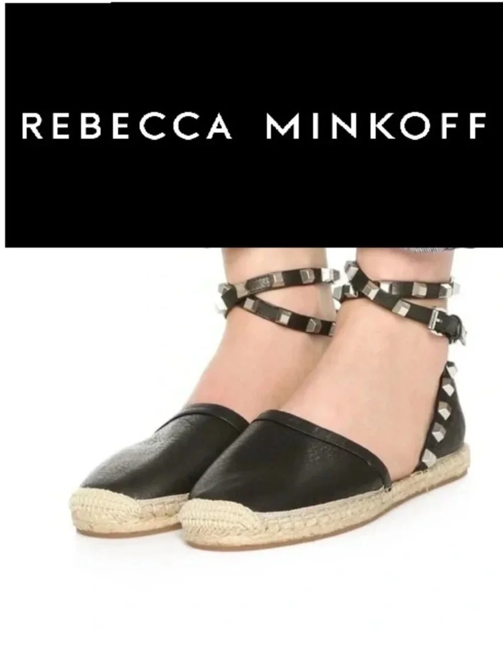 Rebecca Minkoff Studded Espadrille Flat